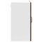 vidaXL Kitchen Wall Cabinet with Glass Door Kalmar Brown Oak Engineered Wood
