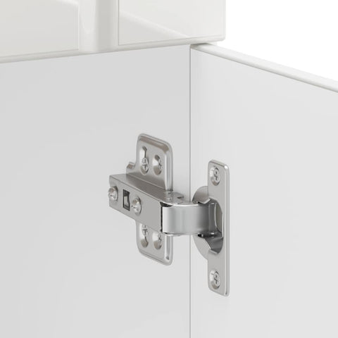 vidaXL Kitchen Base Cabinet Lucca High Gloss White Engineered Wood