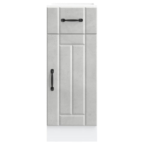vidaXL Kitchen Base Cabinet Lucca Concrete Grey Engineered Wood