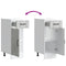 vidaXL Kitchen Base Cabinet Lucca Concrete Grey Engineered Wood