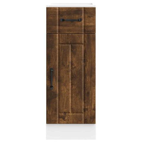 vidaXL Kitchen Base Cabinet Lucca Smoked Oak Engineered Wood
