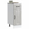 vidaXL Kitchen Base Cabinet Lucca Grey Sonoma Engineered Wood