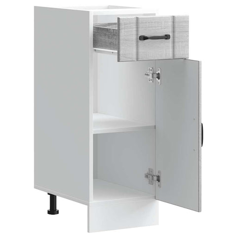 vidaXL Kitchen Base Cabinet Lucca Grey Sonoma Engineered Wood