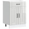 vidaXL Kitchen Base Cabinet Lucca High Gloss White Engineered Wood