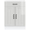 vidaXL Kitchen Base Cabinet Lucca High Gloss White Engineered Wood