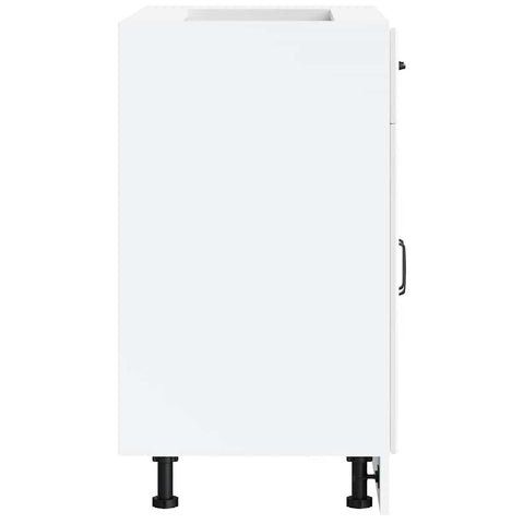 vidaXL Kitchen Base Cabinet Lucca High Gloss White Engineered Wood