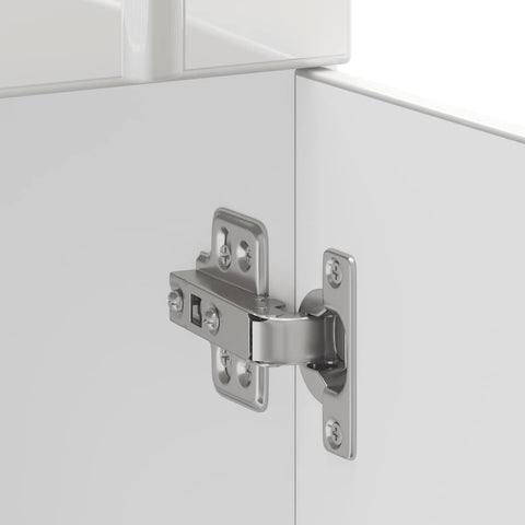 vidaXL Kitchen Base Cabinet Lucca High Gloss White Engineered Wood