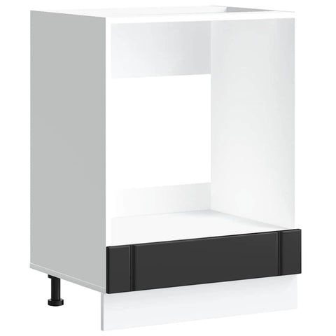 vidaXL Oven Cabinet Lucca Black Engineered Wood