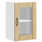 vidaXL Kitchen Wall Cabinet with Glass Door Lucca Sonoma Oak