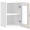 vidaXL Kitchen Wall Cabinet with Glass Door Lucca Sonoma Oak