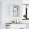 vidaXL Kitchen Wall Cabinet with Glass Door Lucca Concrete Grey