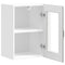vidaXL Kitchen Wall Cabinet with Glass Door Lucca Concrete Grey