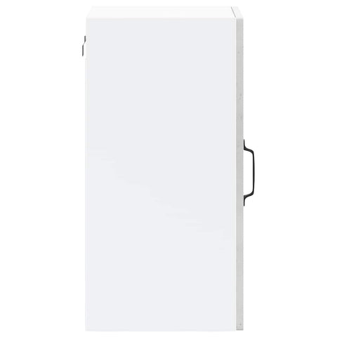 vidaXL Kitchen Wall Cabinet with Glass Door Lucca Concrete Grey