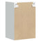 vidaXL Kitchen Wall Cabinet with Glass Door Lucca Concrete Grey
