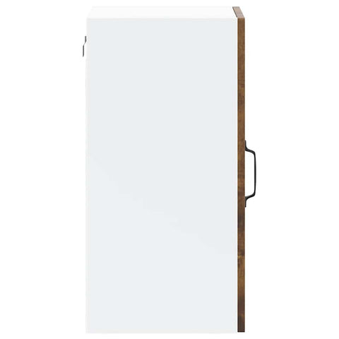 vidaXL Kitchen Wall Cabinet with Glass Door Lucca Smoked Oak