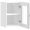vidaXL Kitchen Wall Cabinet with Glass Door Lucca Grey Sonoma