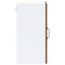 vidaXL Kitchen Wall Cabinet with Glass Door Lucca Brown Oak