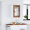 vidaXL Kitchen Wall Cabinet with Glass Door Lucca Old Wood