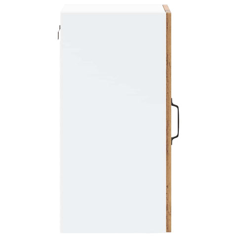 vidaXL Kitchen Wall Cabinet with Glass Door Lucca Old Wood