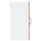 vidaXL Kitchen Wall Cabinet with Glass Door Lucca Old Wood