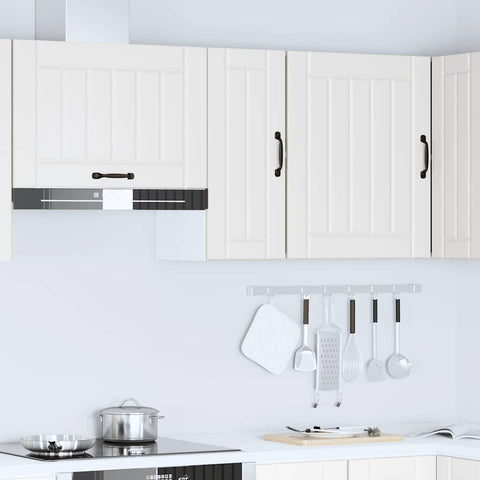 vidaXL Kitchen Wall Cabinet Lucca White Engineered Wood