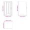 vidaXL Kitchen Wall Cabinet Lucca High Gloss White Engineered Wood