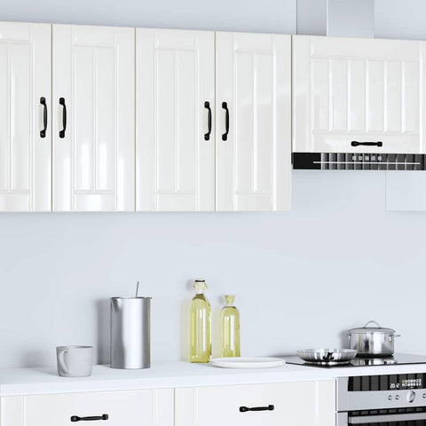 vidaXL Kitchen Wall Cabinet Lucca High Gloss White Engineered Wood