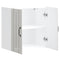 vidaXL Kitchen Wall Cabinet Lucca High Gloss White Engineered Wood