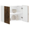 vidaXL Kitchen Wall Cabinet Lucca Smoked Oak Engineered Wood