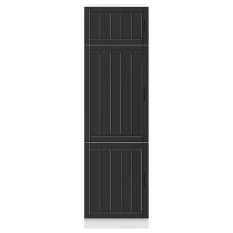 vidaXL Kitchen Cupboard Lucca Black Engineered Wood