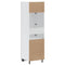 vidaXL Kitchen Cupboard Lucca Black Engineered Wood