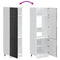 vidaXL Kitchen Cupboard Lucca Black Engineered Wood