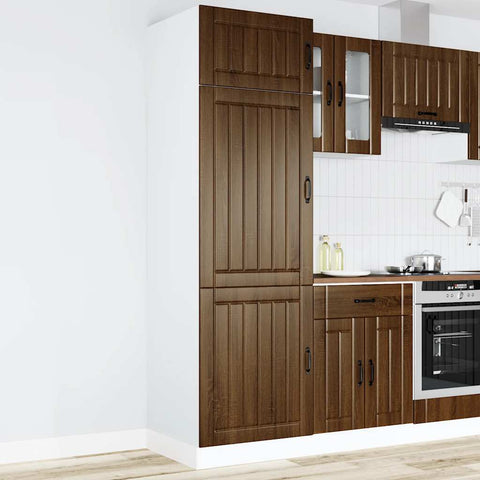 vidaXL Kitchen Cupboard Lucca Brown Oak Engineered Wood