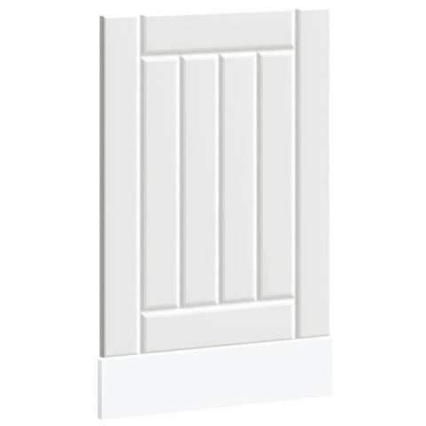 vidaXL Dishwasher Panel Lucca White Engineered Wood