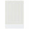 vidaXL Dishwasher Panel Lucca White Engineered Wood