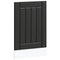 vidaXL Dishwasher Panel Lucca Black Engineered Wood