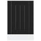 vidaXL Dishwasher Panel Lucca Black Engineered Wood