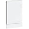 vidaXL Dishwasher Panel Lucca Black Engineered Wood