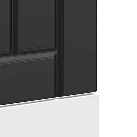 vidaXL Dishwasher Panel Lucca Black Engineered Wood