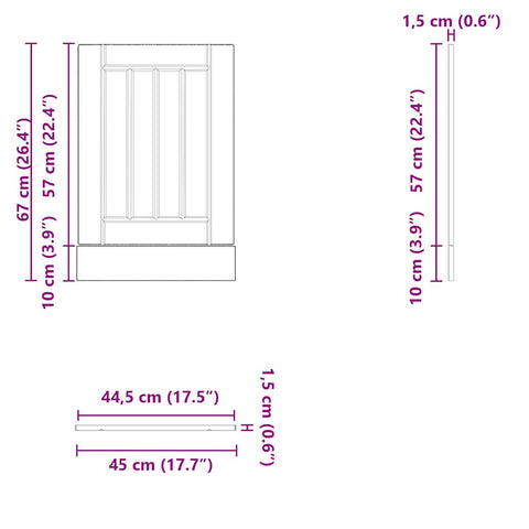 vidaXL Dishwasher Panel Lucca Black Engineered Wood