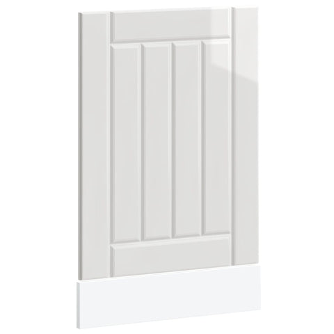 vidaXL Dishwasher Panel Lucca High Gloss White Engineered Wood
