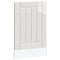 vidaXL Dishwasher Panel Lucca High Gloss White Engineered Wood