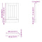 vidaXL Dishwasher Panel Lucca Sonoma Oak Engineered Wood