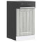 vidaXL Dishwasher Panel Lucca Grey Sonoma Engineered Wood