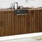 vidaXL Dishwasher Panel Lucca Brown Oak Engineered Wood