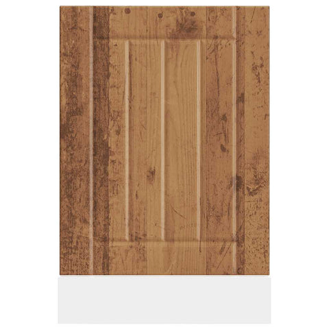vidaXL Dishwasher Panel Lucca Old Wood Engineered Wood