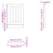 vidaXL Dishwasher Panel Lucca Artisan Oak Engineered Wood