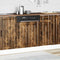 vidaXL Dishwasher Panel Lucca Smoked Oak Engineered Wood