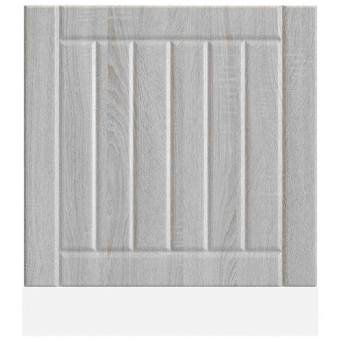 vidaXL Dishwasher Panel Lucca Grey Sonoma Engineered Wood