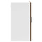 vidaXL Kitchen Wall Cabinet with Glass Door Lucca Brown Oak Engineered Wood